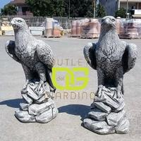 Aquile coppia cemento uccelli giardino statue