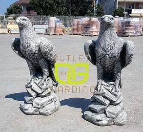 Aquile coppia cemento uccelli giardino statue
