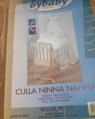 Culletta in legno con rotelle h91x57profx90lung