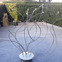 Lampadario moderno in acciaio