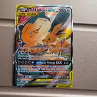 Carta pokemon Eevee & Snorlax GX (SM169)