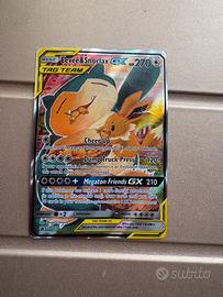 Carta pokemon Eevee & Snorlax GX (SM169)