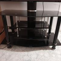 porta TV in vetro scuro 