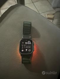Apple whatch ultra 1 piu ciniturino blu acquatico