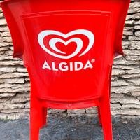 Sedie rosse Algida impilabili - Come nuove