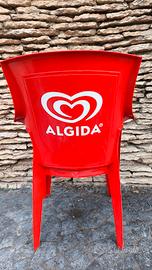 Sedie rosse Algida impilabili - Come nuove