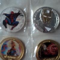 Monete Marvel Avengers con piccoli difetti