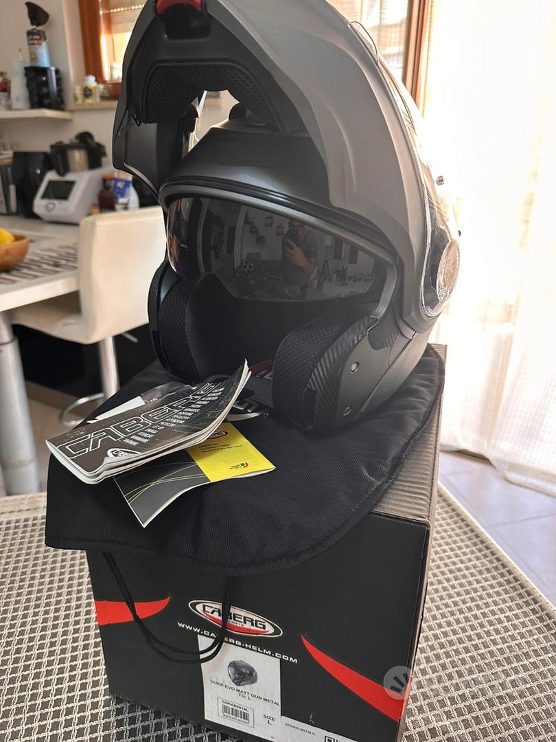 CABERG DUKE EVO WHITE METAL M CASCO APRIBILE