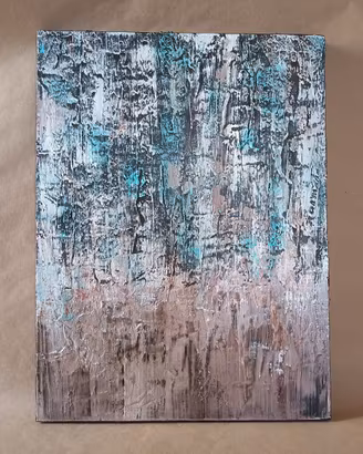 Quadro astratto materico 