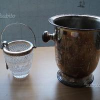 2 cestelli ghiaccio e bistecchiera elettrica