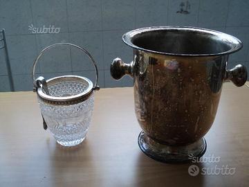 2 cestelli ghiaccio e bistecchiera elettrica