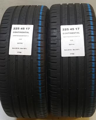 2 GOMME 225 45 17 CONTINENTAL A1750