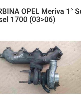 TURBINA OPEL MERIVA A 1,7 TDCI 101CV