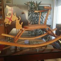 Cavallino a dondolo vintage