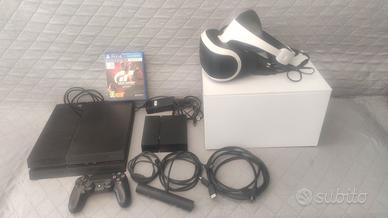 Playstation PS4 + Visore VR + Camera +Gioco +Stand