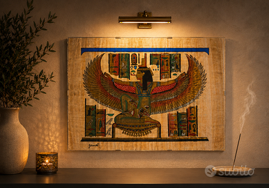 Papiro Egiziano con Cornice in Plexiglass