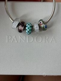 Charm Pandora vetro colorato diverse fantasie