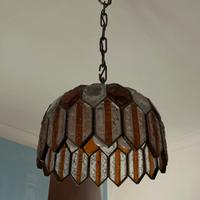 Lampadario ottome com vetri colorati