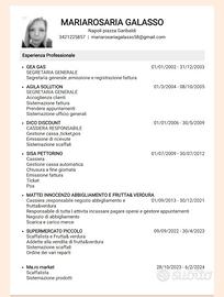 Cassiera supermercato Disponibilità immediata