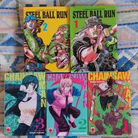 Manga Chainsaw man e Jojo