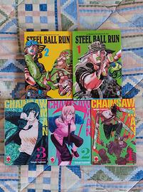 Manga Chainsaw man e Jojo