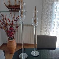 candelabri in vetro