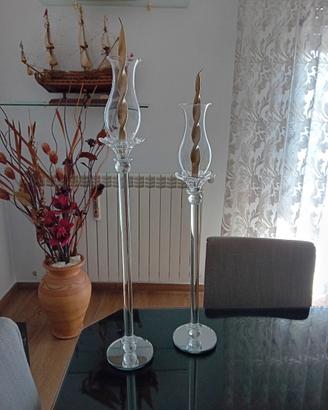 candelabri in vetro