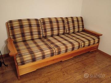 Divano 3 posti in pino di Svezia