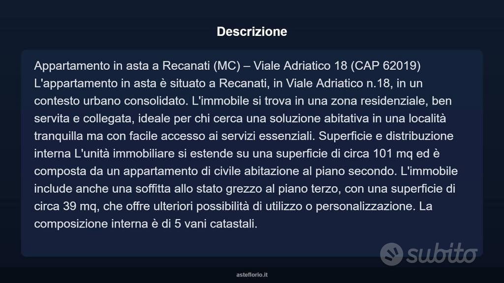 Appartamento – Recanati, Porta Cerasa, Castelnuovo - Vista 4