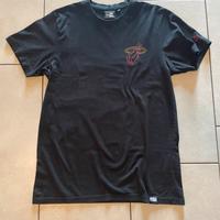 Maglietta Nera New Era Miami Heat stampa