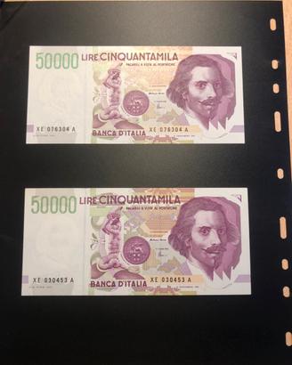 Lire 50.000 Bernini xe Fds