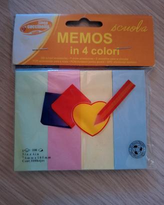 Post-it Memos 4 colori