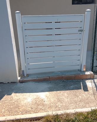 Cancelletto cancello da giardino in legno grezzo