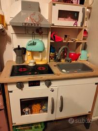 cucina legno bambina 