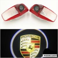Proiettori Porsche logo LED sottoporta L cortesia