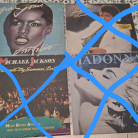 21) LP 33 giri musicali POP, DANCE, ROCK ANNI 80"