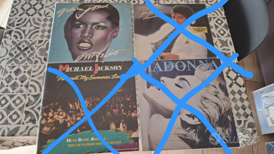 21) LP 33 giri musicali POP, DANCE, ROCK ANNI 80"