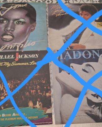 21) LP 33 giri musicali POP, DANCE, ROCK ANNI 80"