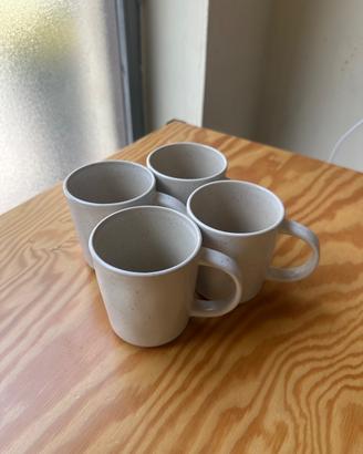 4 tazze in ceramica Tiger