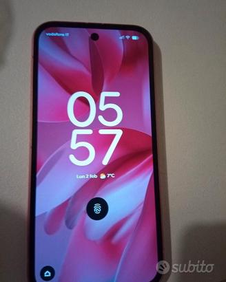 Google pixel 9A con cover e ricevuta