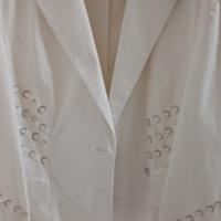 tailleur bianco in puro cotone
