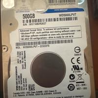 Lotto Hard disk 2,5 per Pc Portatili