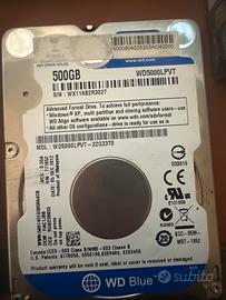 Lotto Hard disk 2,5 per Pc Portatili