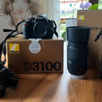 Macchina fotografica Nikon D3100 + obiettivi