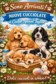 Cuccioli di Cocker Spaniel inglese