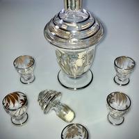 Servizio in vetro e argento