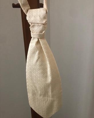Cravatta in seta beige