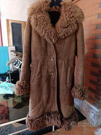Cappotto Montone Vintage Anni 80 BULGARIA Genuine 
