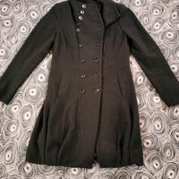 cappotto a palloncino nero donna tg 46 