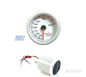 OROLOGIO TEMPERATURA ACQUA SFONDO BIANCO ILLUMINAT